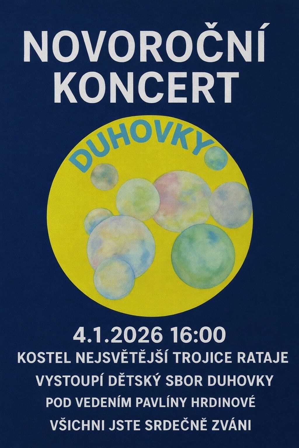 Novoroční koncert v kostele Nejsvětější Trojice