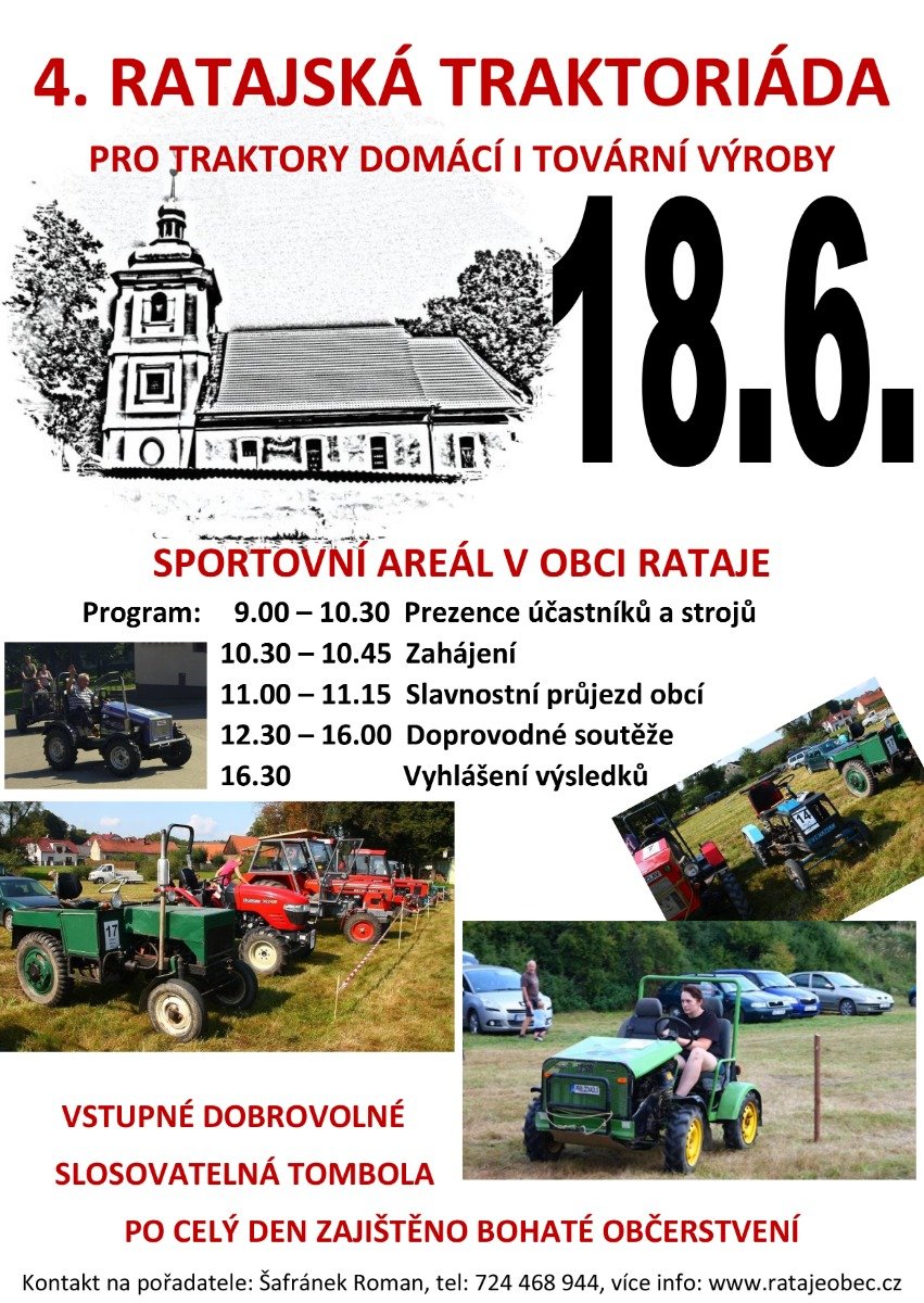 4. Ratajská traktoriáda 18.6.2022
