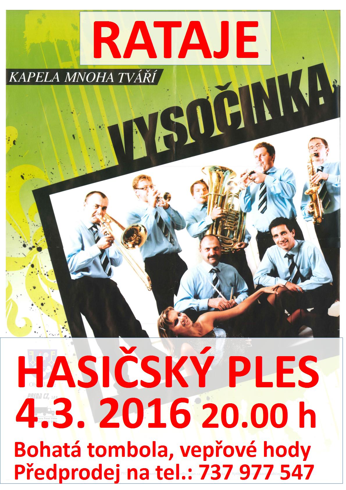 Hasičský ples 4.3. 2016